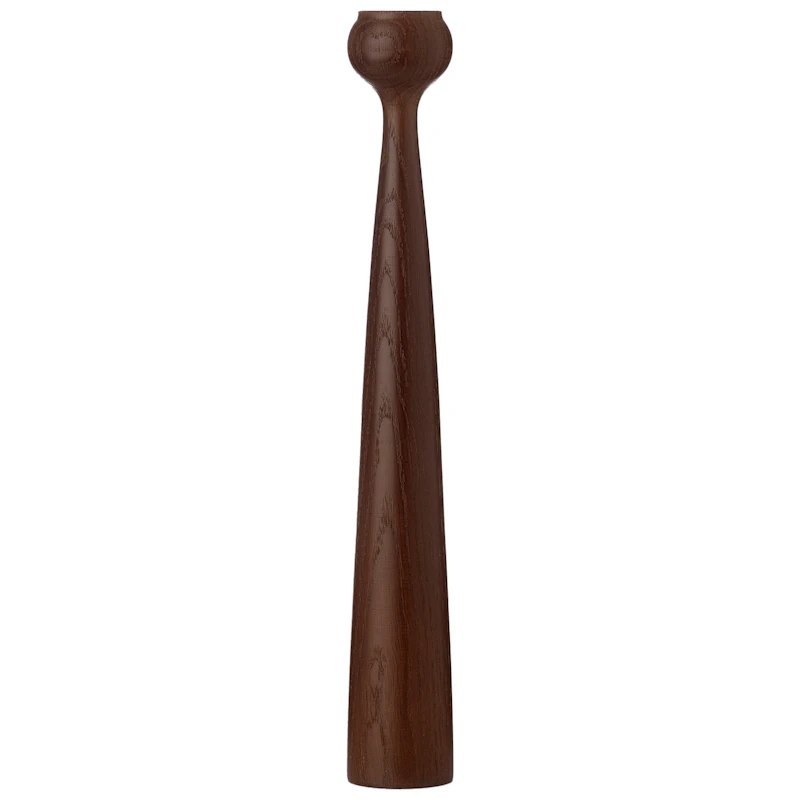 Tulip Candle Holder, Smoked Oak