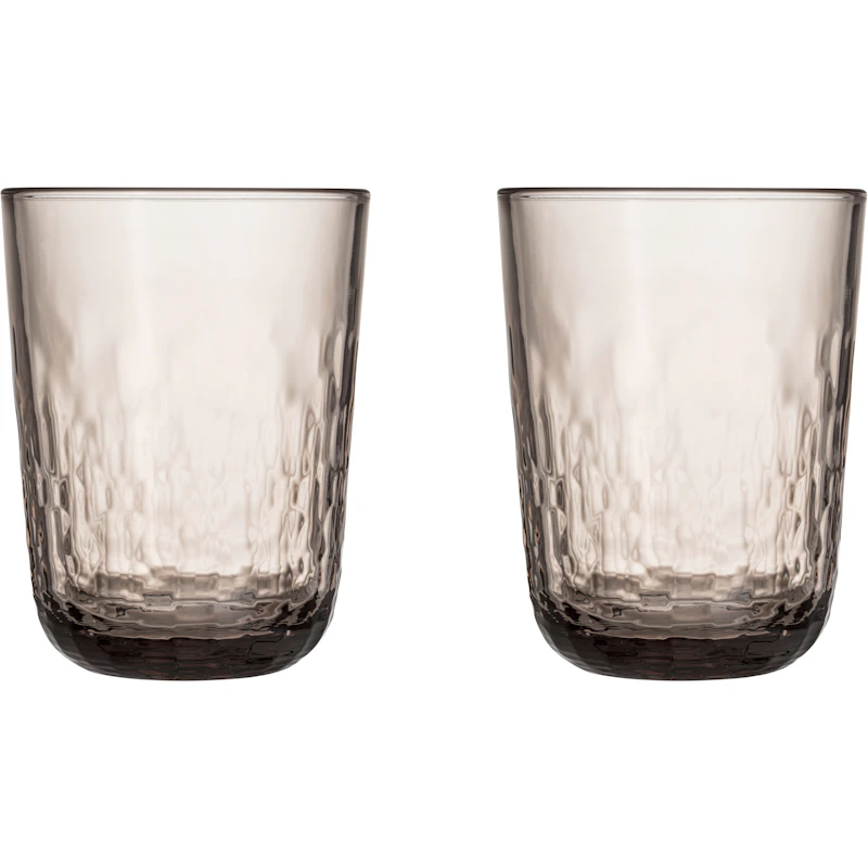 Mainio drinking glass 40cl mocha 2-pack from Arabia | RoyalDesign