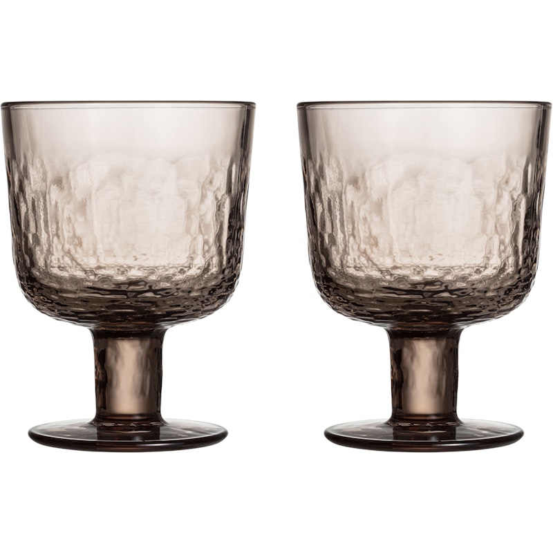 Mainio Stemmed Glass 30 cl 2-pack, Mocca