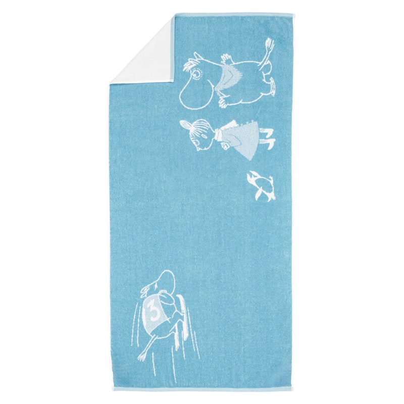 Moomin Winter 2024 Bath Towel 70x140 cm, Ski jumping