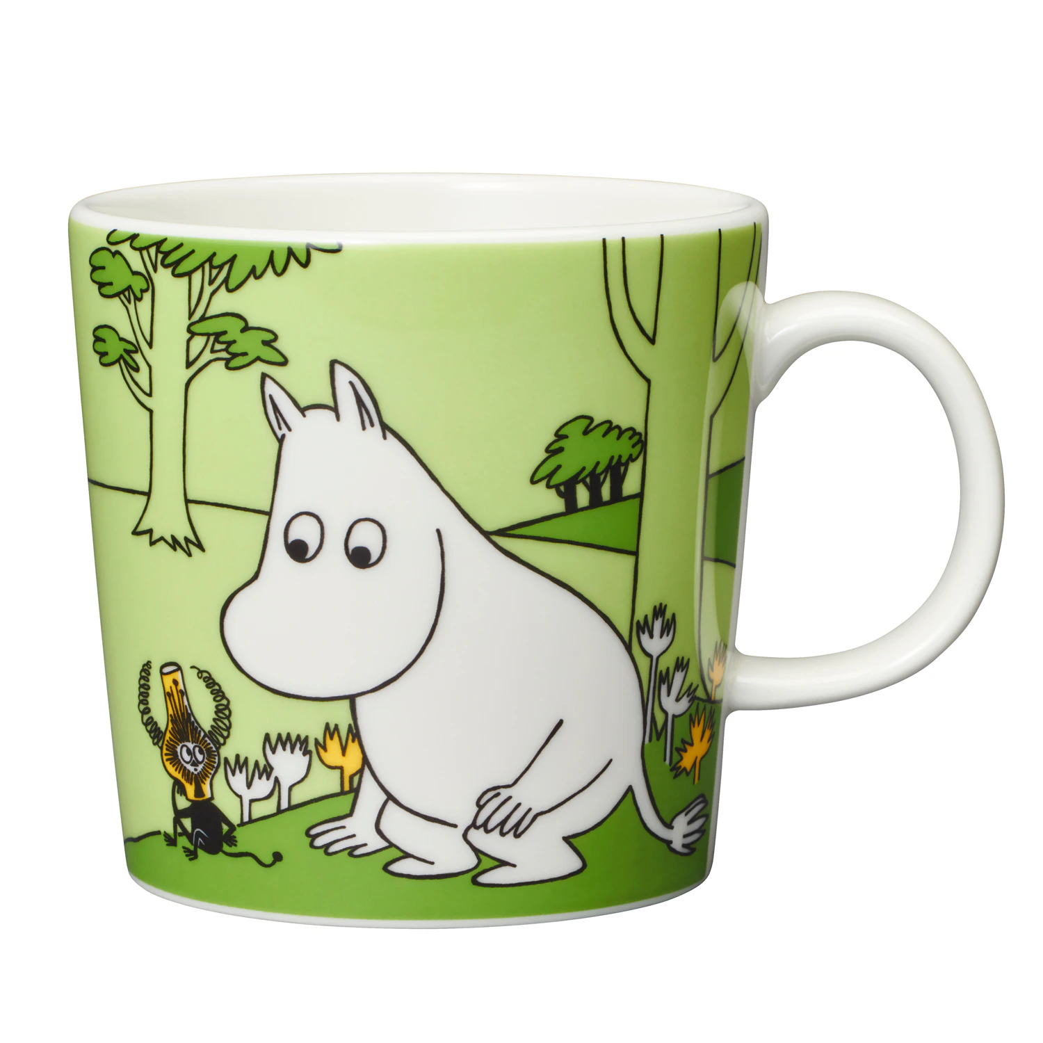 Moomin Mug 30 cl, Moomintroll Grassgreen from Arabia | RoyalDesign