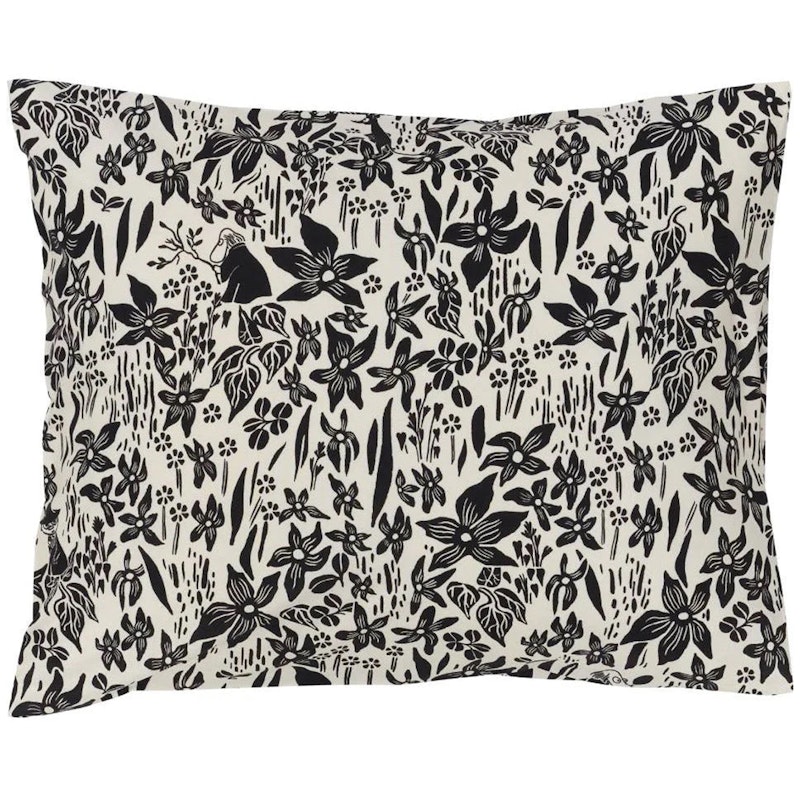 Moomin Pillowcase 50x60 cm, Lily Black White