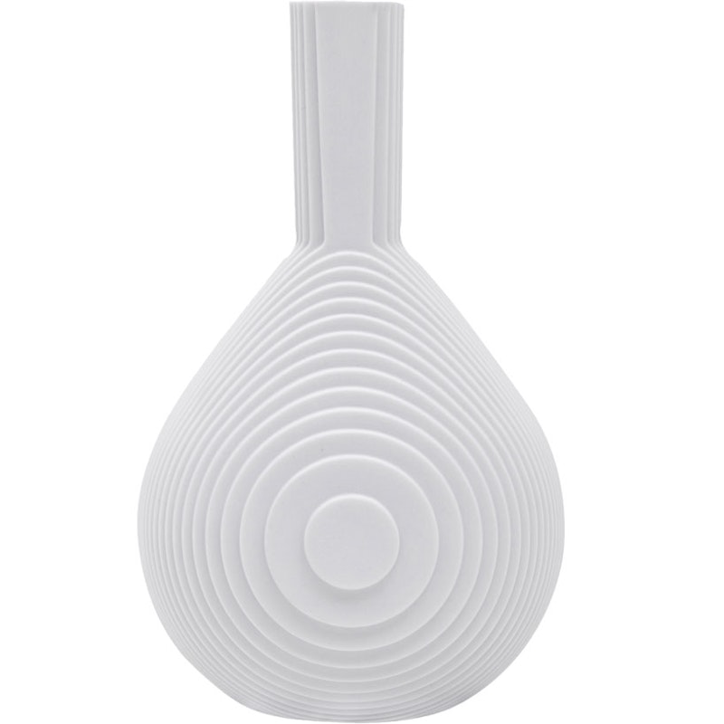 Flow Vase White, Drop