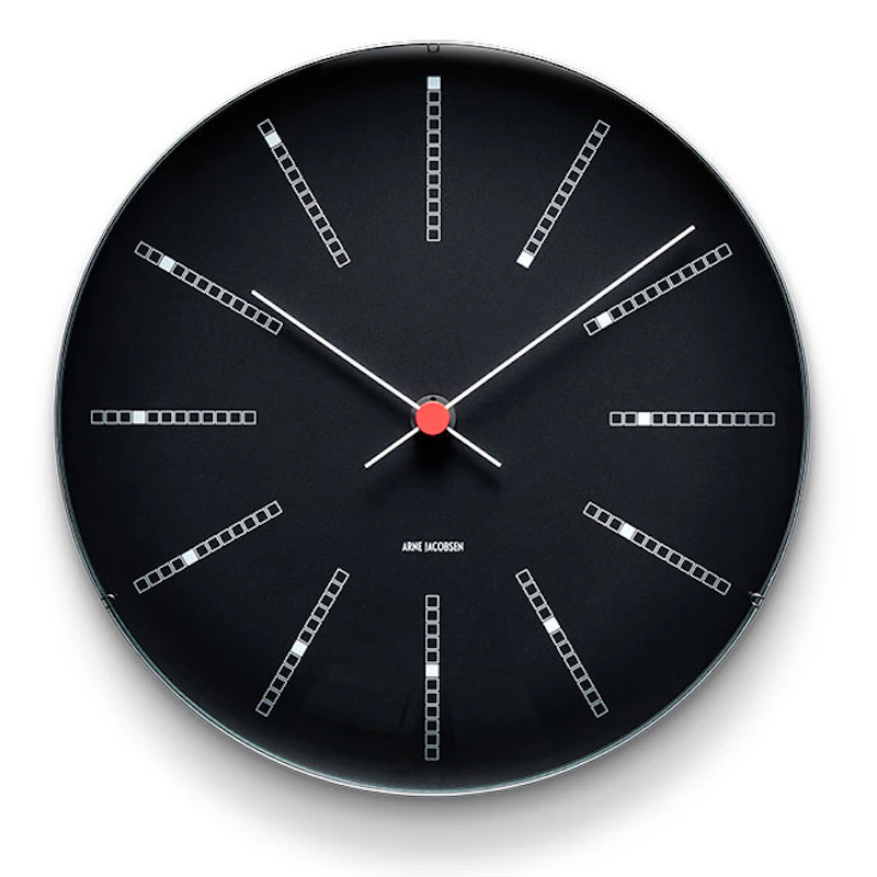 Bankers Wall Clock Black, 290 mm