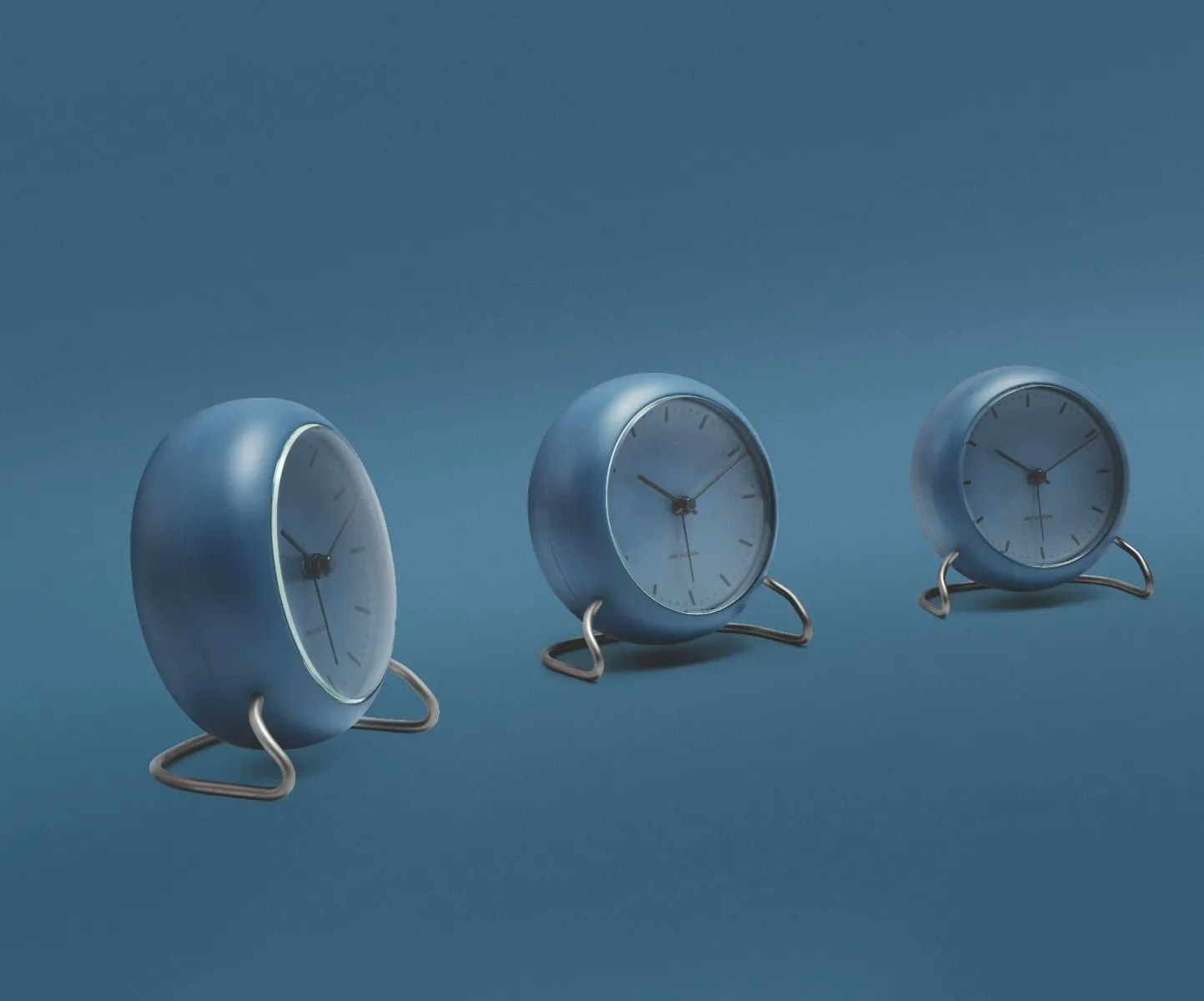 City Hall Table Clock, Sandy Beige from Arne Jacobsen