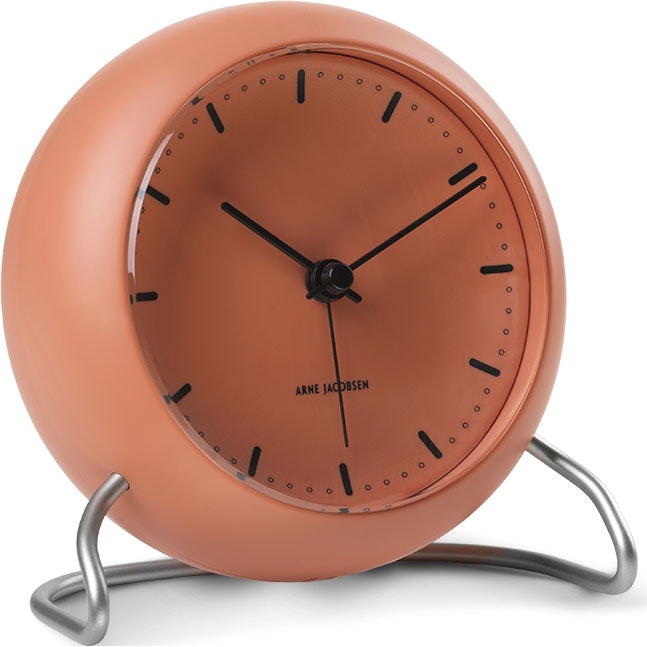 インテリア時計 ARNE JACOBSEN City Hall Table Clock Arne Jacobsen AJ City Hall table clock with alarm, black