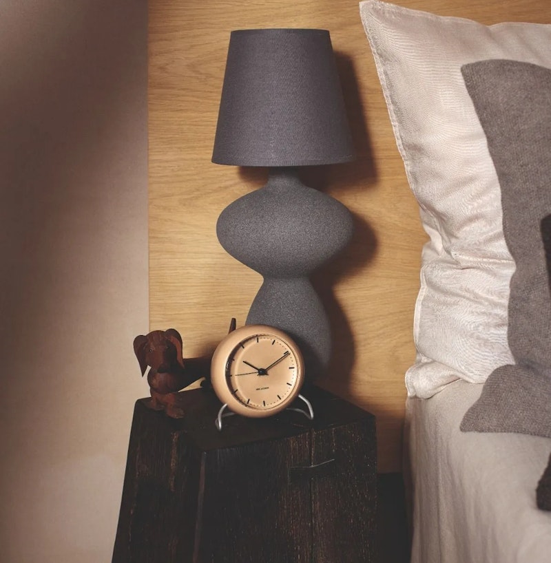 City Hall Table Clock, Sandy Beige from Arne Jacobsen