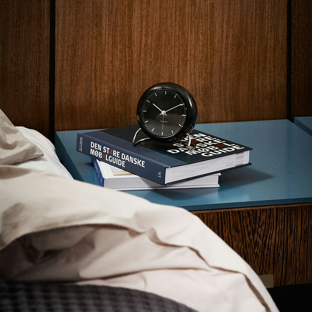 City Hall Table Clock, Sandy Beige from Arne Jacobsen