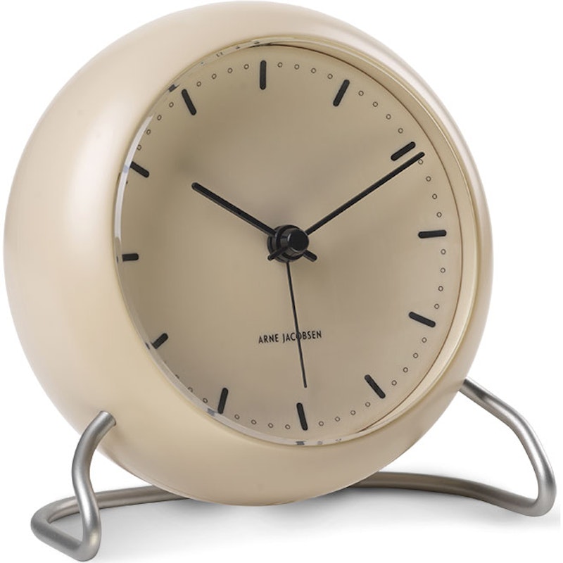 City Hall Table Clock, Sandy Beige from Arne Jacobsen