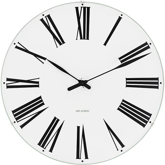 Roman Wall Clock, 290 mm from Arne Jacobsen | RoyalDesign
