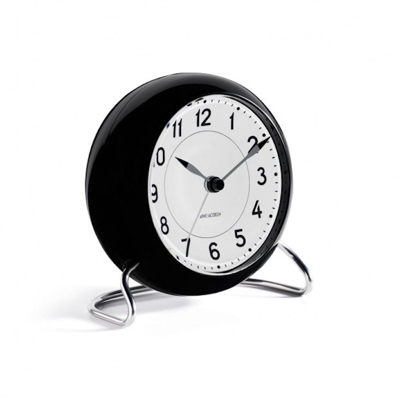 【新品未使用】ARNE JACOBSEN Table Clock 黒 AMEICO - Official US Distributor of Arne Jacobsen - Roman