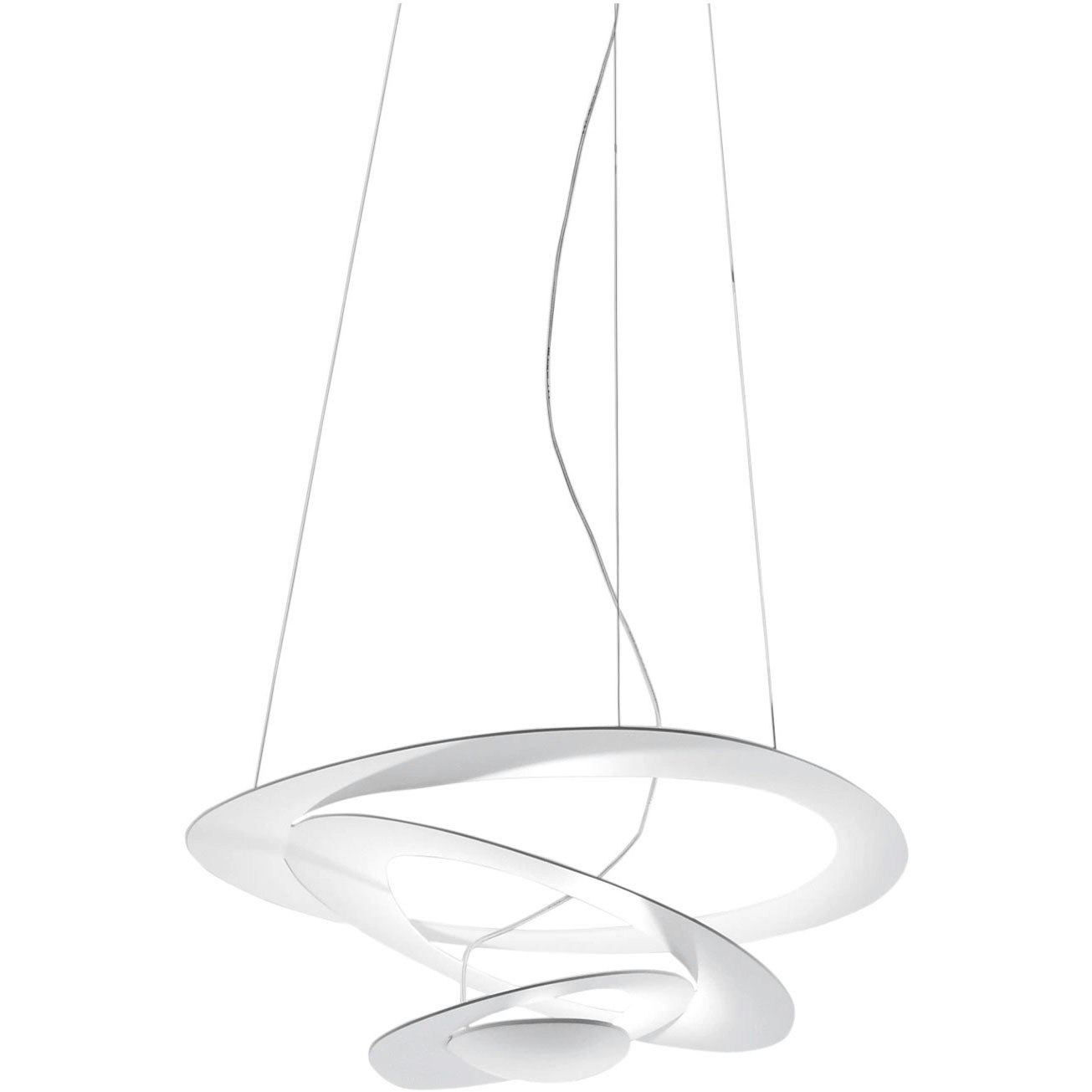 Artemide Pirce Micro LED Suspension Lamp White 1249010A