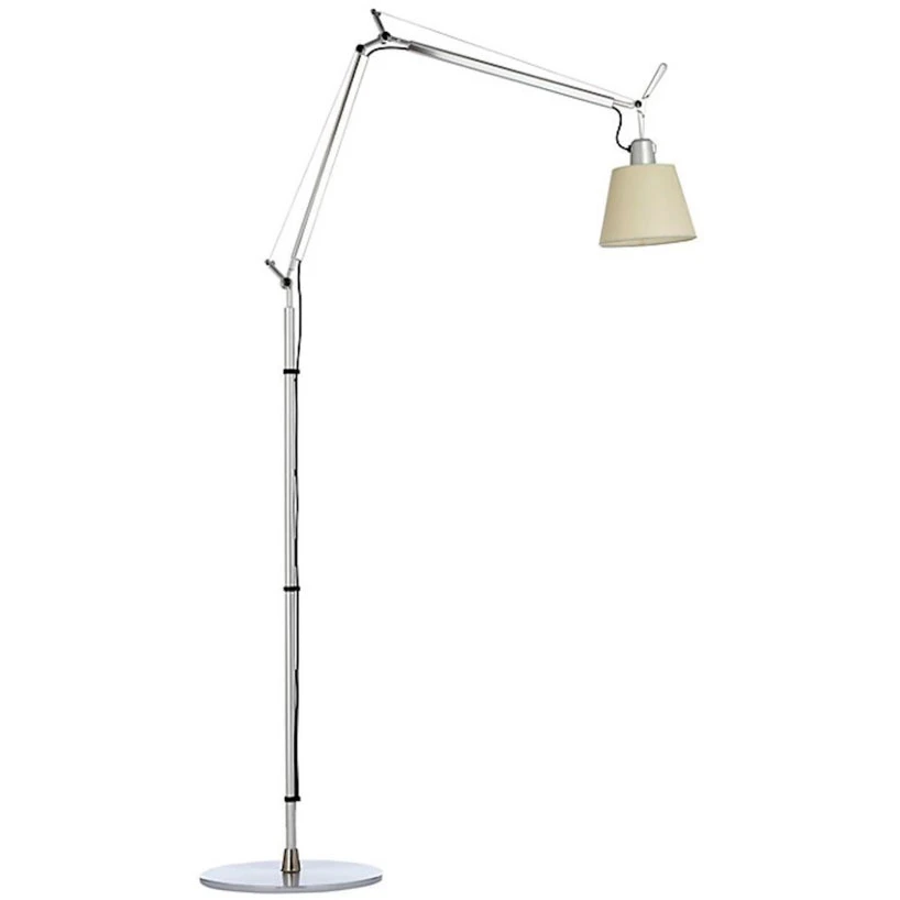 Tolomeo Basculante Floor Lamp, Parchment from Artemide | RoyalDesign