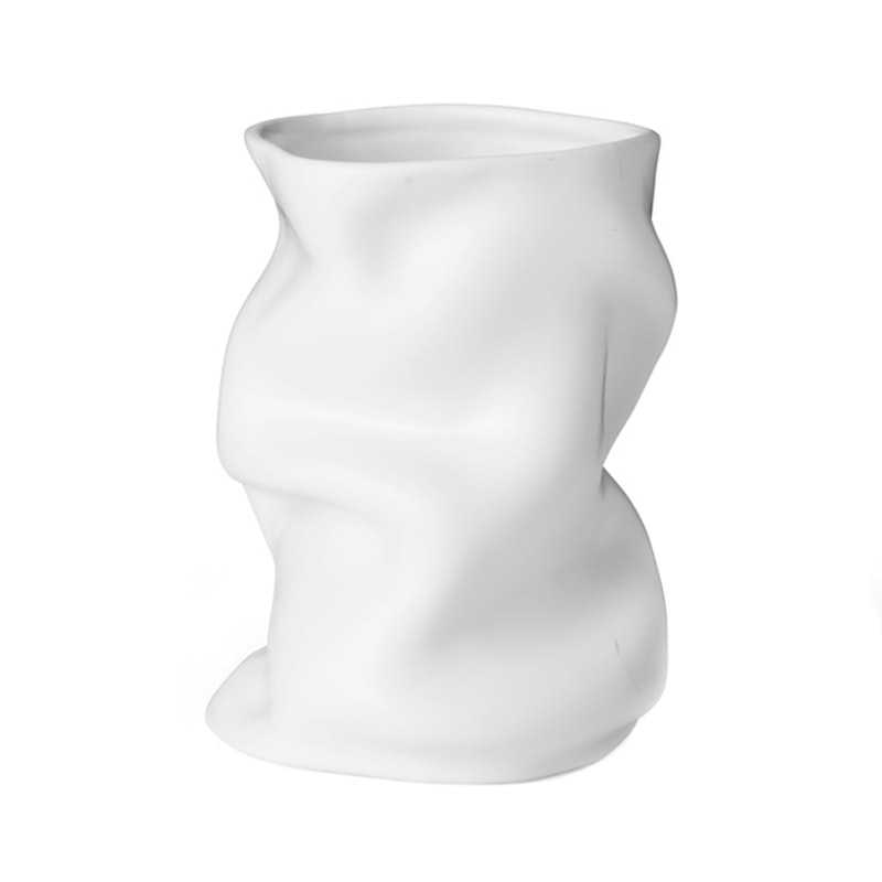 Collapse Vase 20 cm, White