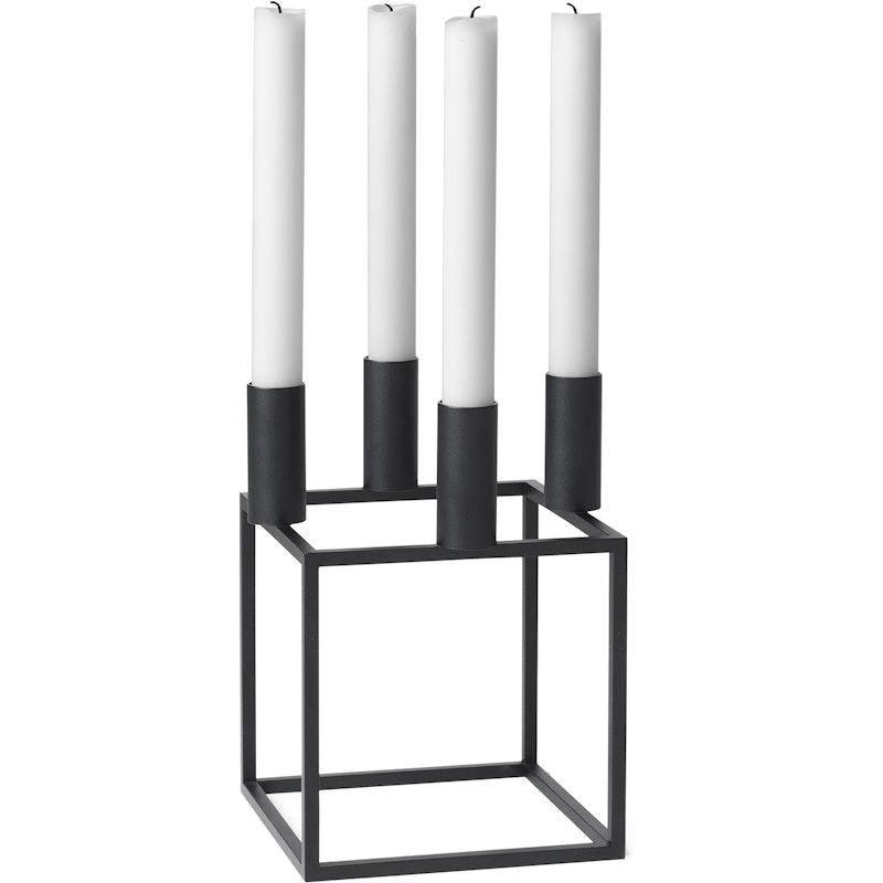Kubus 4 Candle Holder, Black