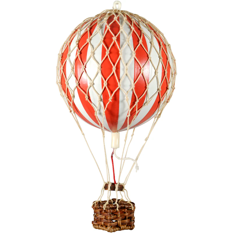 Floating The Skies Air Balloon 13x8.5 cm, Red / White
