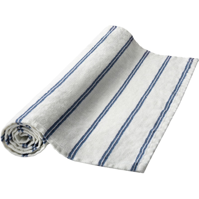 Linåker Table Runner 44x140 cm, Off-white / Marine