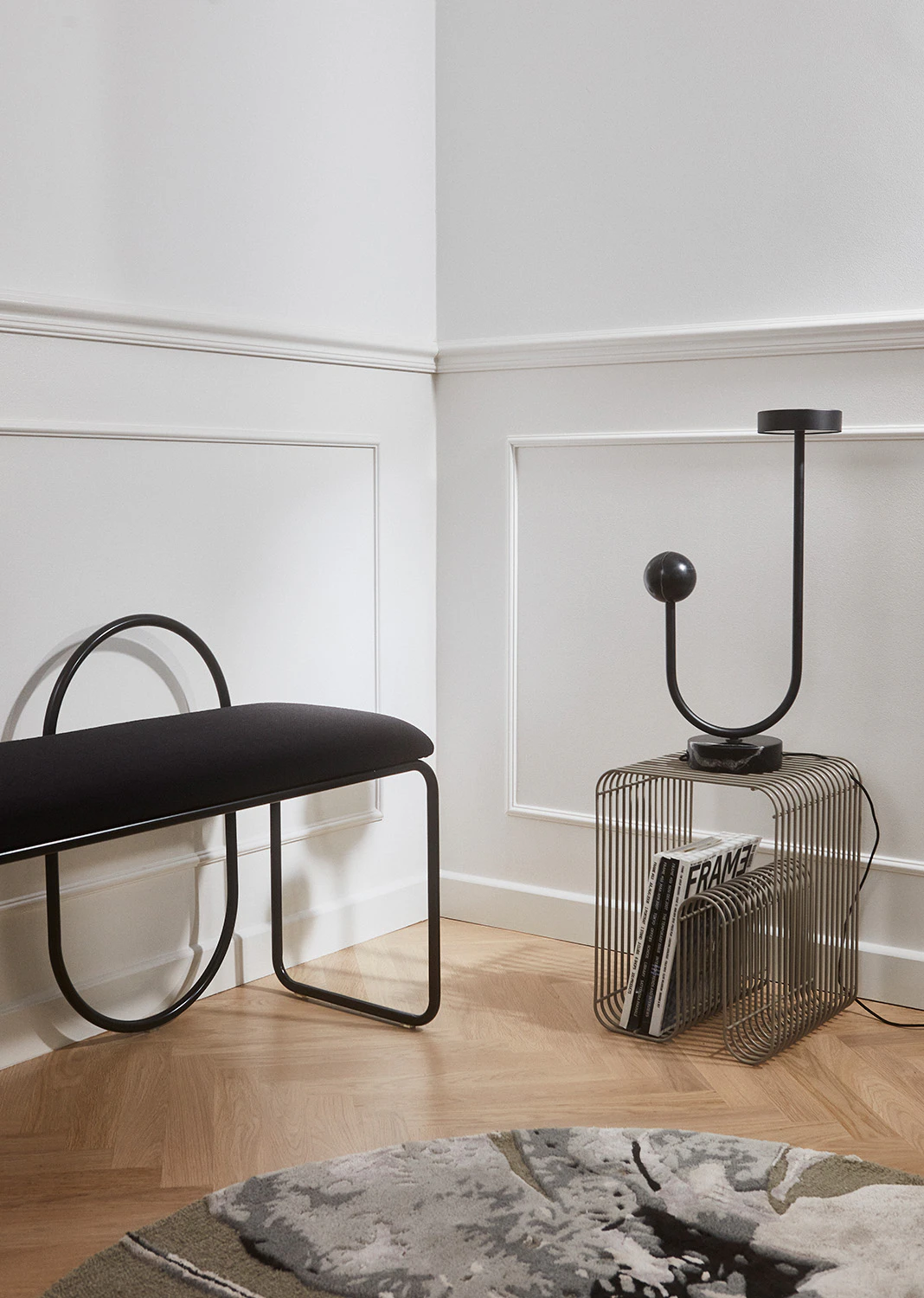 Curva Stool, Gold from AYTM | RoyalDesign