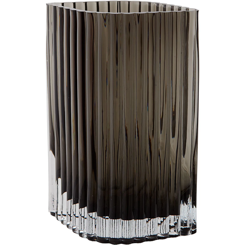 Folium Vase 25 cm, Black