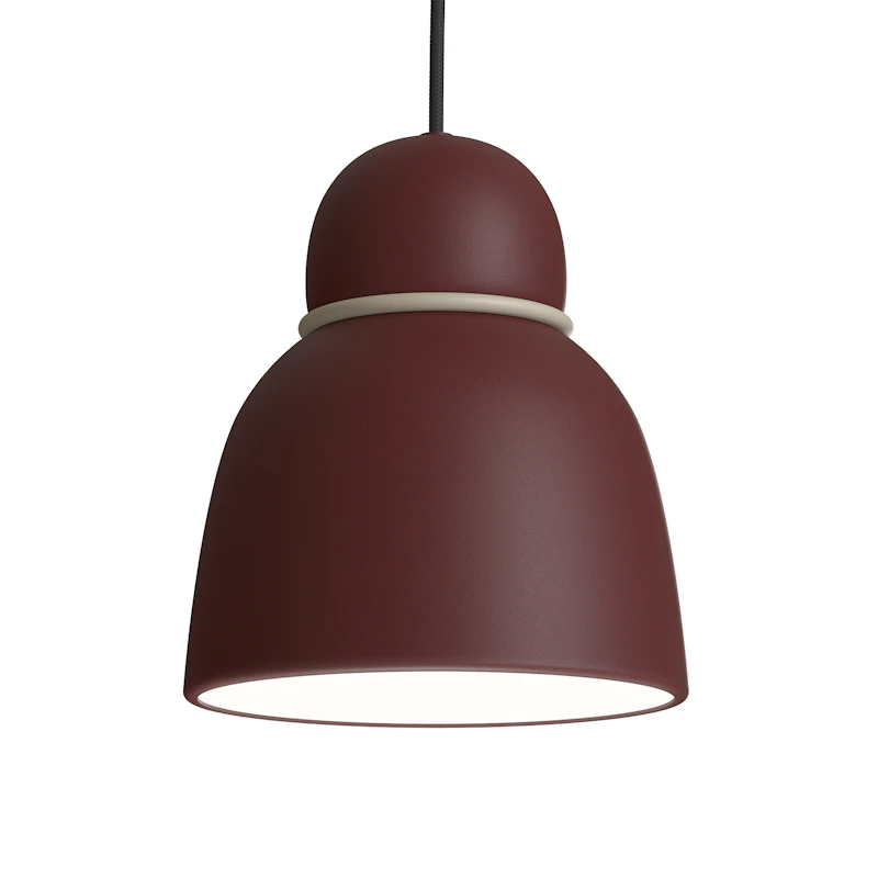 Bird Pendant Ø17 cm, Dark Red / Sand