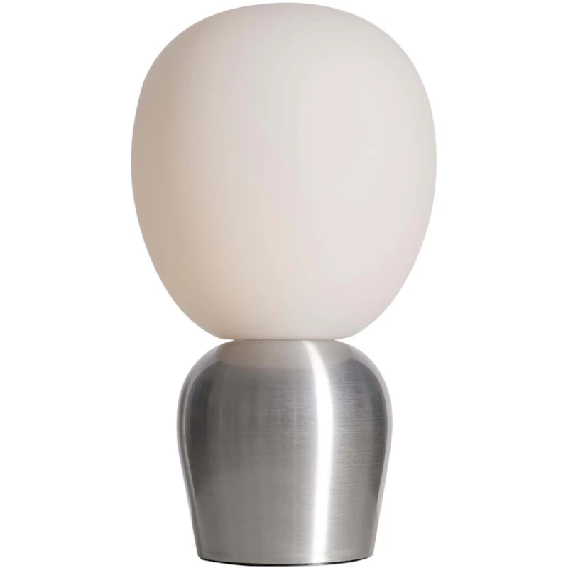 Buddy Table Lamp, Brushed Aluminium / Opal