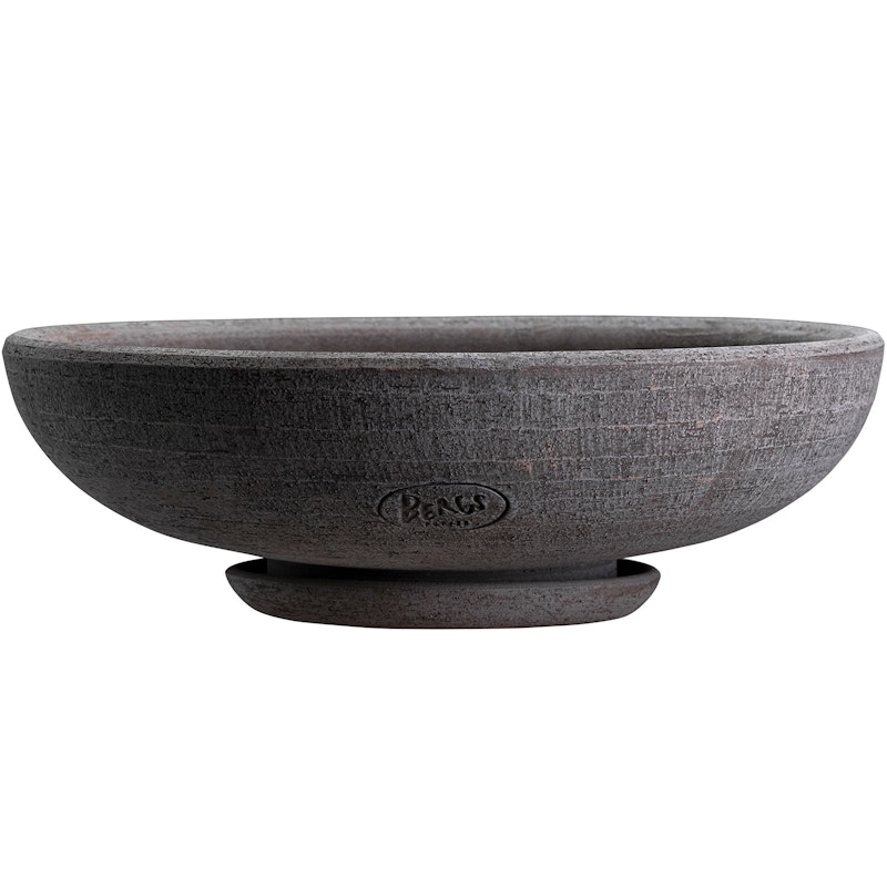 Ada Pot With Saucer Grey, Ø36 cm
