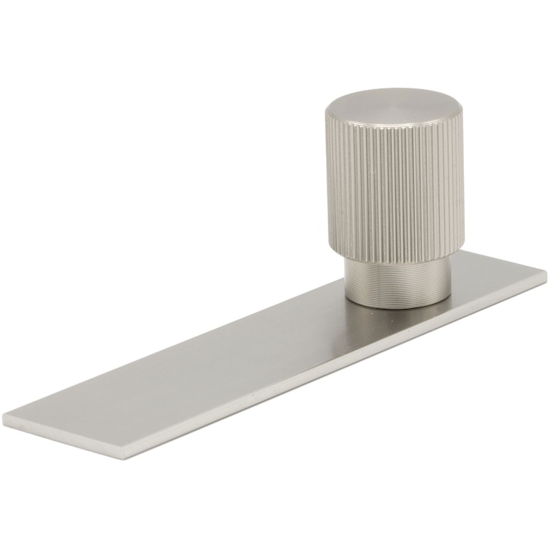 Arpa Knob With Plate 22 mm, Stainless Look