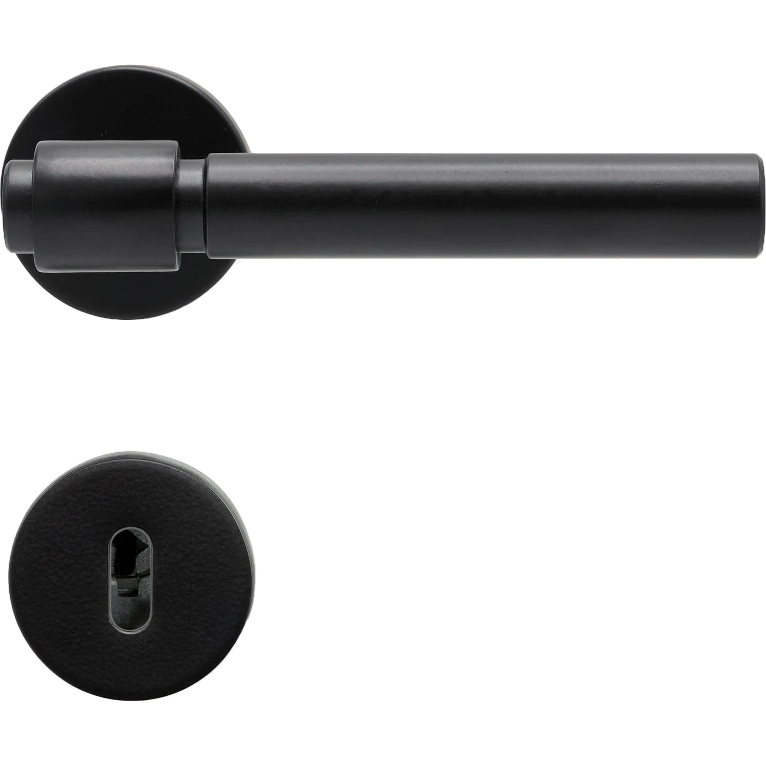 Helix 200 Plain Door Handle, Matt Black | RoyalDesign