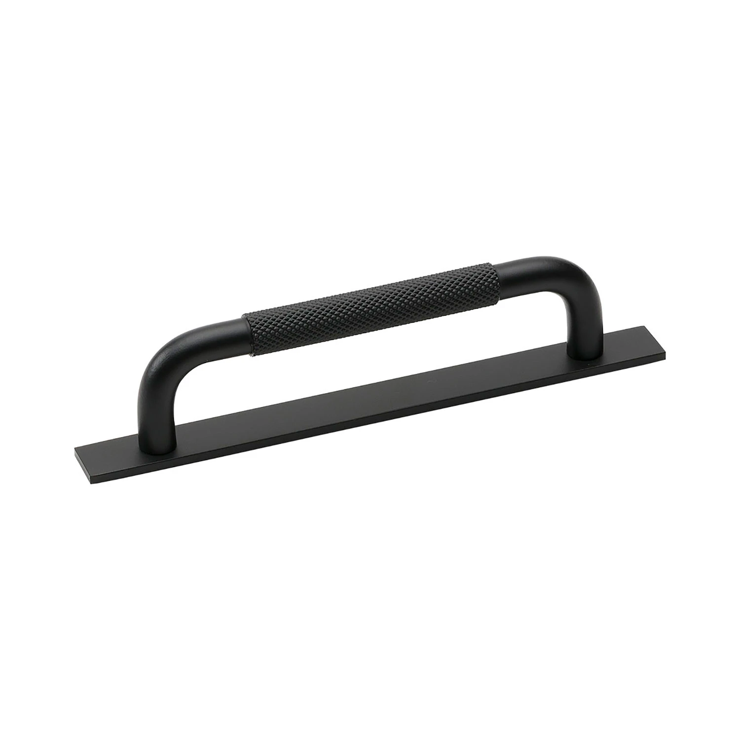 Helix Handle With Plate 128, Matte Black | RoyalDesign