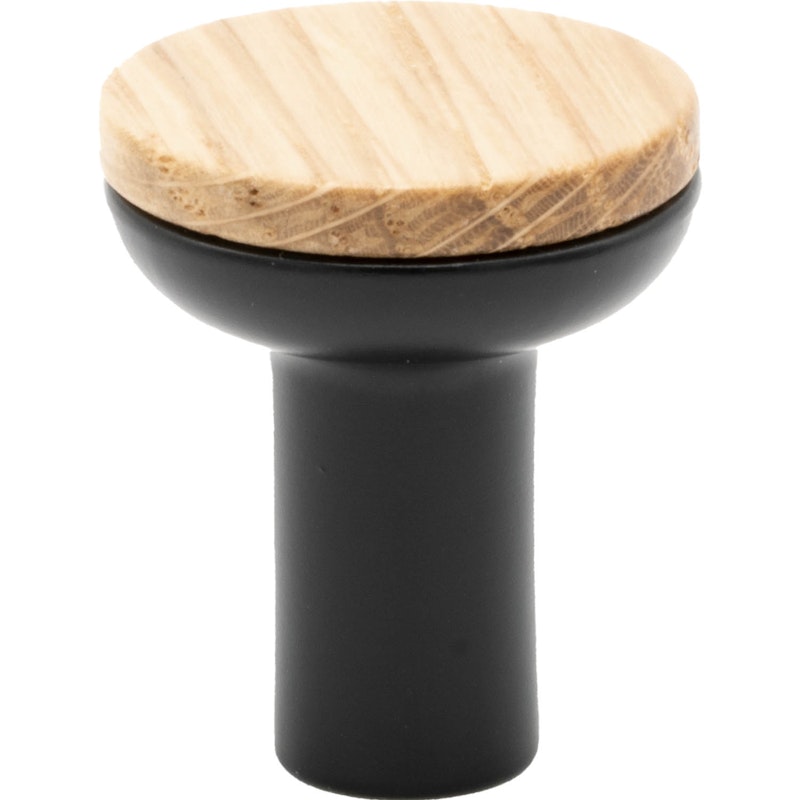 Bis Knob Ø24 mm, Oak/Black