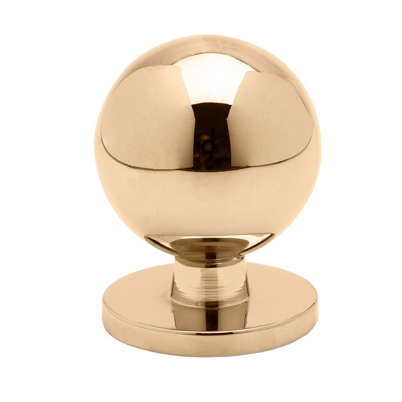 Solliden 25 Knob Polished Untreated Brass