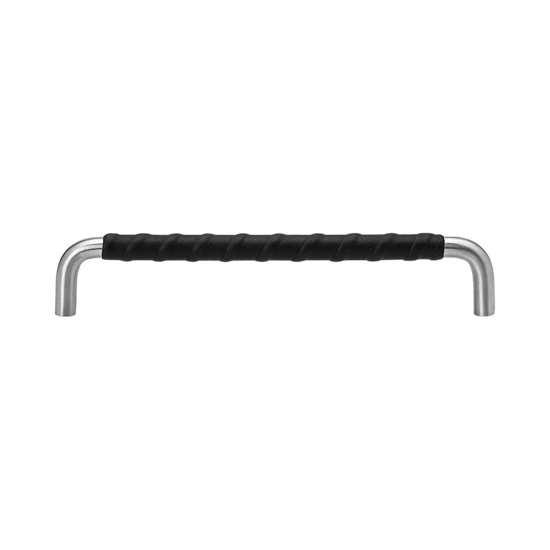 SS-A Handle Leather Twist CC 192, Stainless Steel/Black
