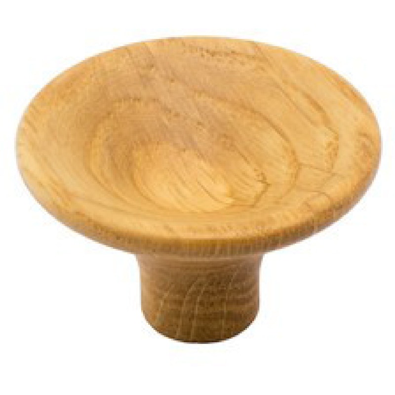 Trumpet Knob 38, Untreated oak