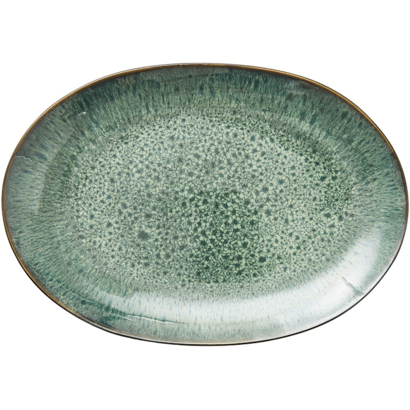 Gastro Serving Dish 25x36 cm, Black/Green