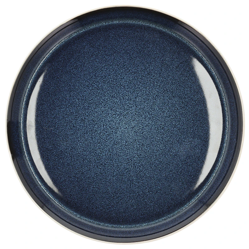 Gastro Plate Ø27 cm, Dark Blue / White