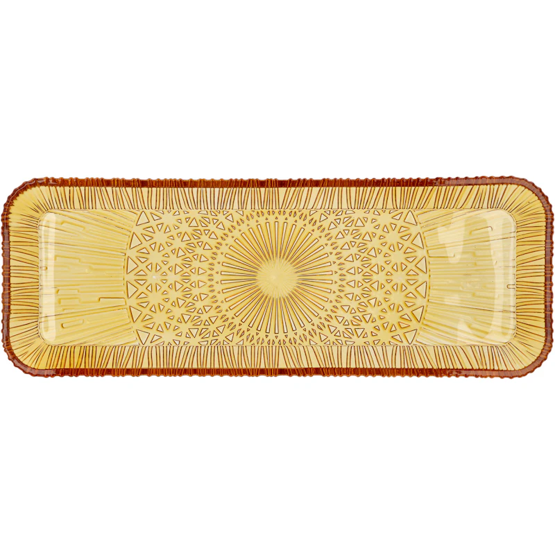Kusintha Serving Dish 14x38 cm, Amber