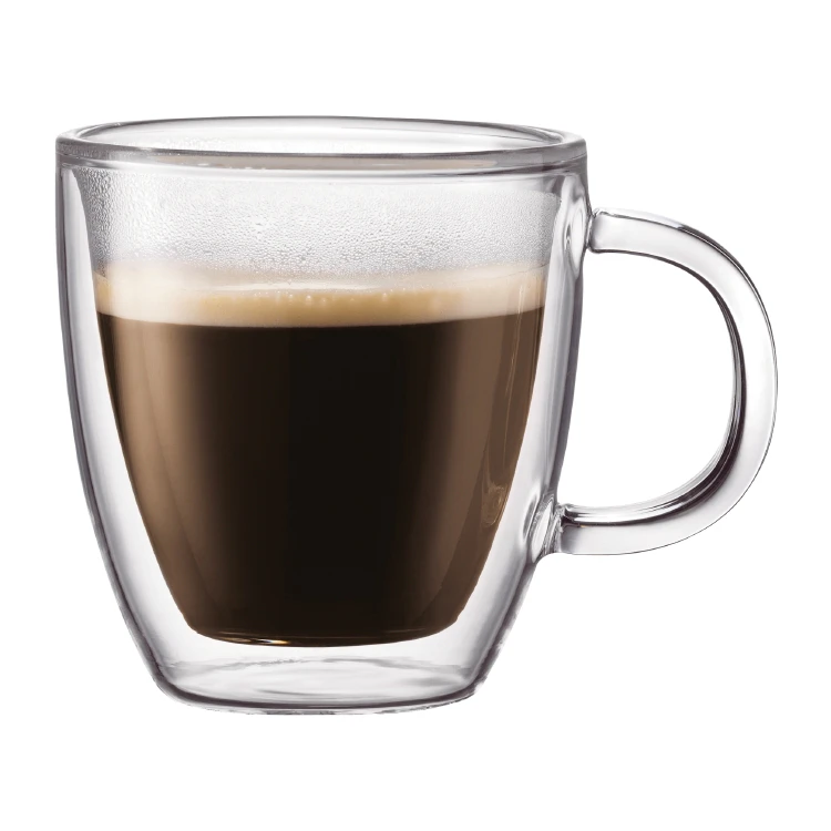 Bodum Bistro Espresso 5 oz Double Wall Glass Set of 2