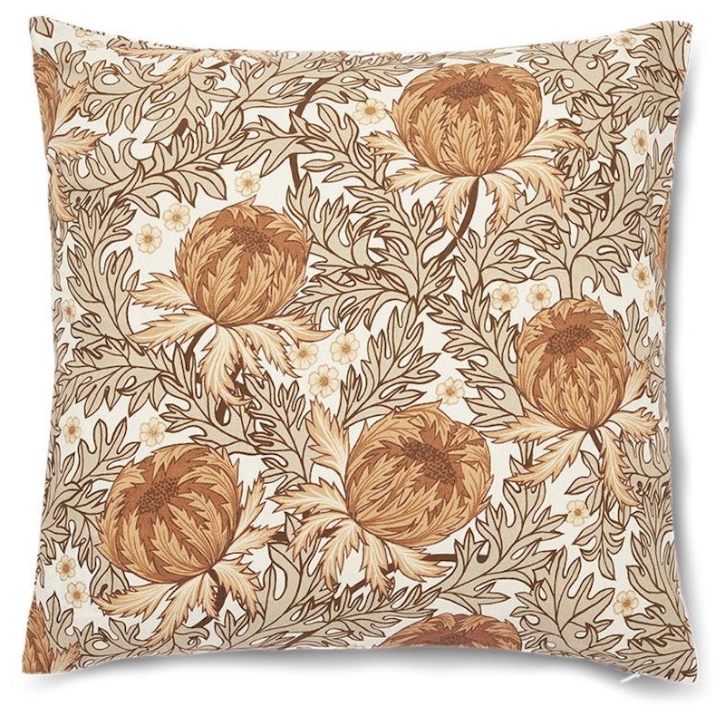 Naima Cushion Cover 45x45 cm, Brown / White / Beige