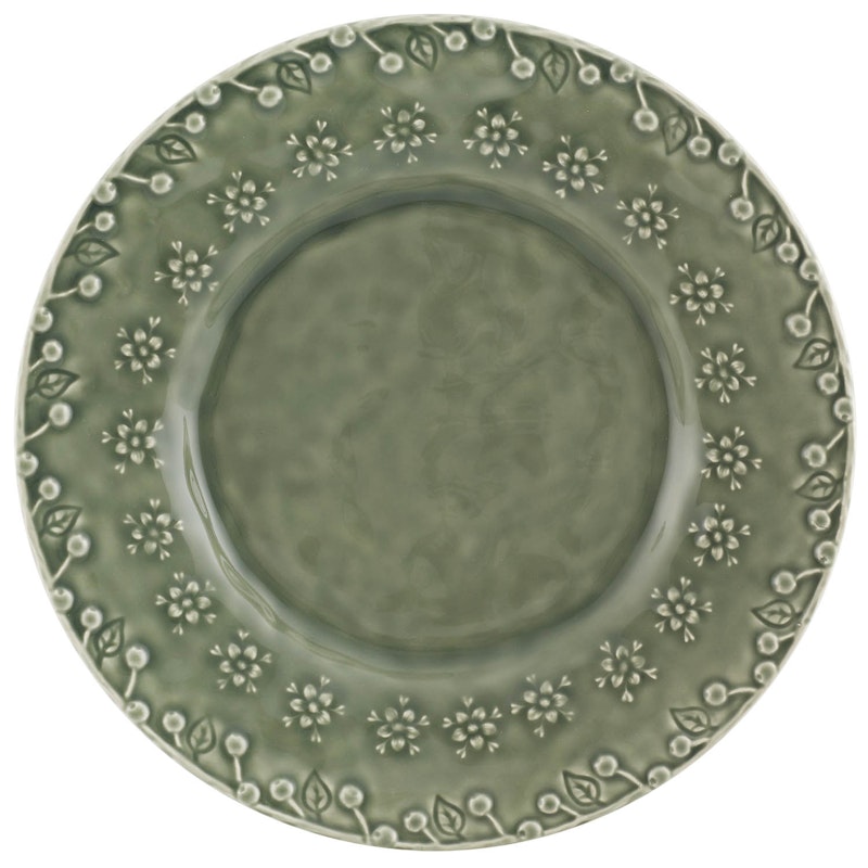 Flora Dessert Plate 23 cm, Grey