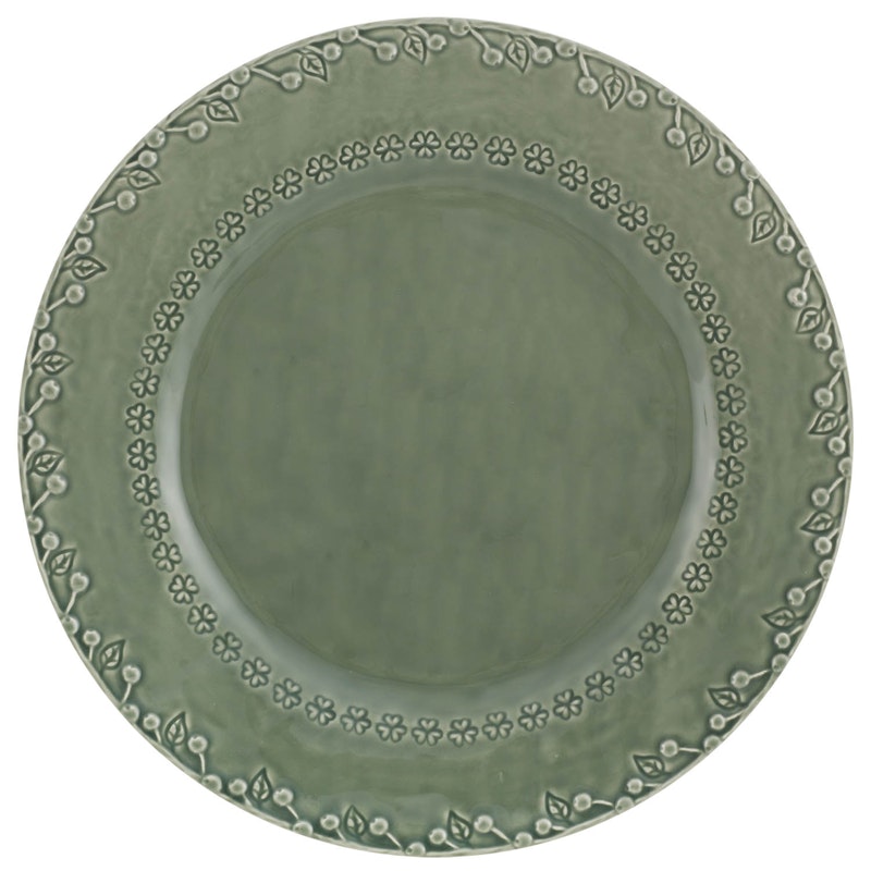 Flora Dinner Plate 29 cm, Grey