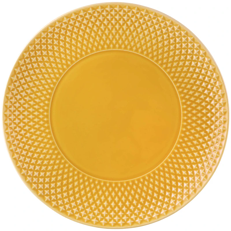 Bicos Serving Plate Ø33 cm, Yellow