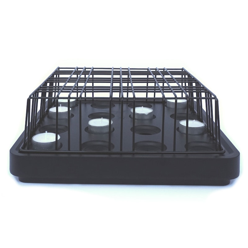 Stumpastaken Candle Holder + Grid Set, Black