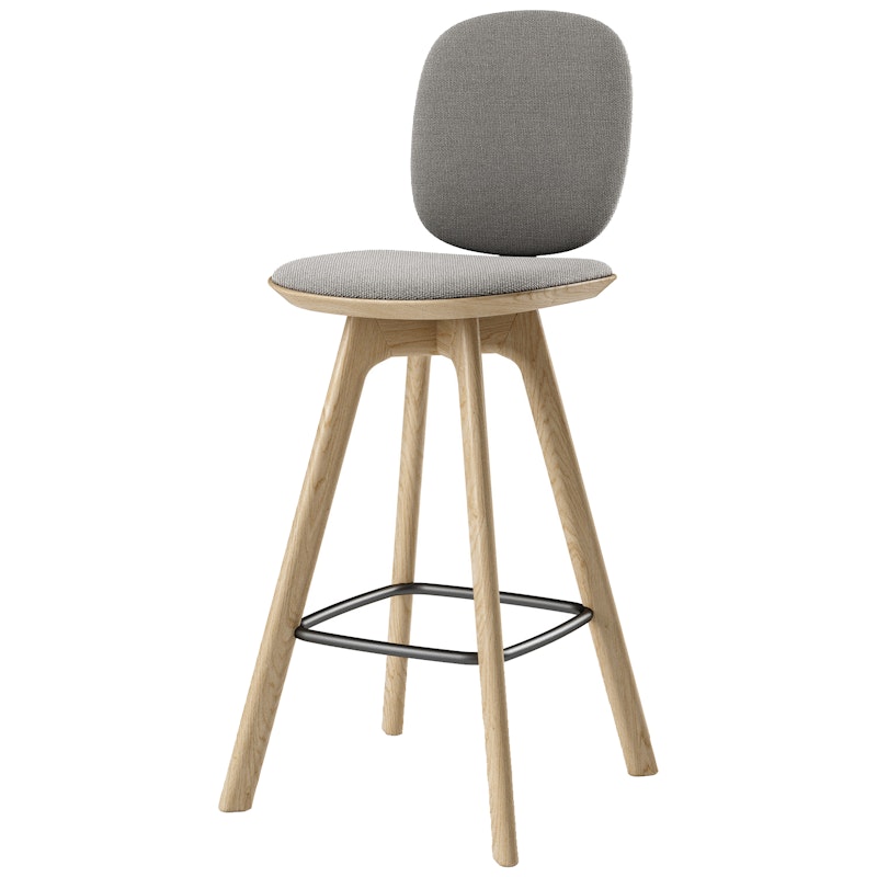 Pauline Comfort Bar Chair 75 cm, Oiled Oak / Hallingdal Grey