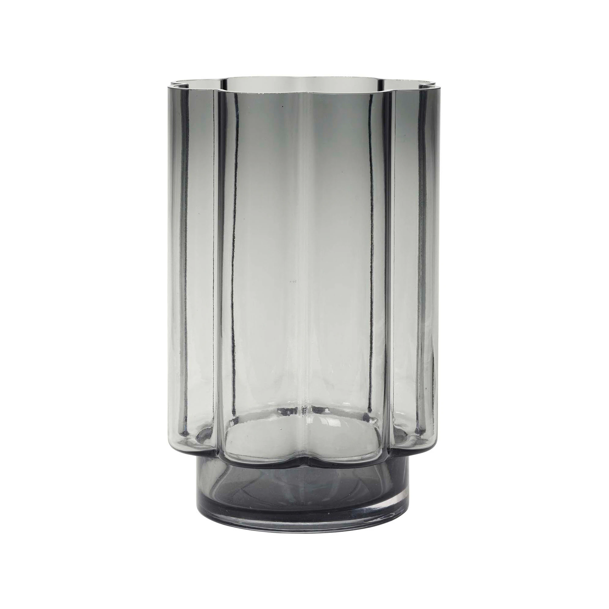 Anya Hurricane Candle Holder Small, Grey | RoyalDesign