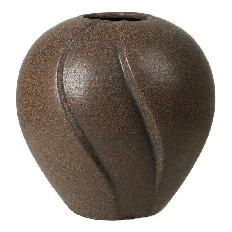 Leda Vase Antique Brown, 15 cm