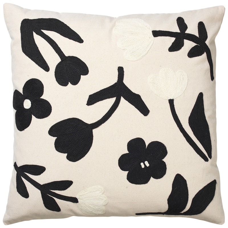 Rosita Cushion Cover 50x50 cm, Black