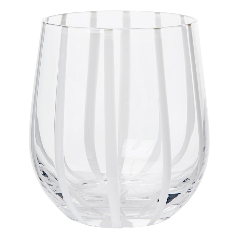 Striped Drinking Glass, 35 cl