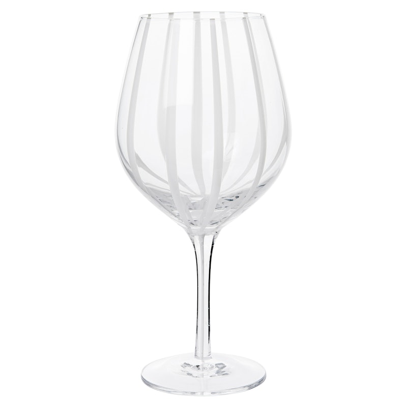 Striped Red Wine Glass, 65 cl