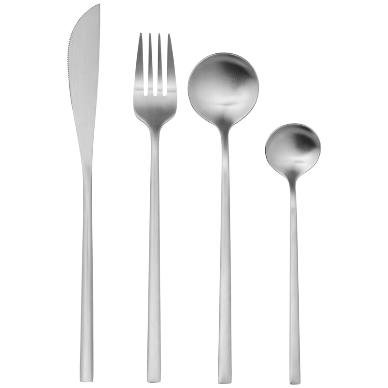 Tofte Cutlery Set 4 Pieces, Stainless Steel