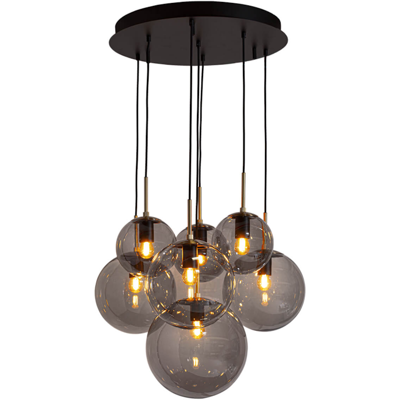 Laura Pendant 53 cm, Smoke Grey